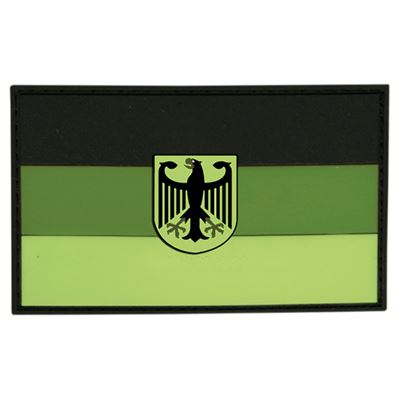 Écusson drapeau ALLEMAGNE avec aigle en plastique VERT velcro