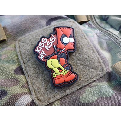 Écusson KISS MY ASS plastique velcro JACKETS TO GO JTG-DPS-FC 2