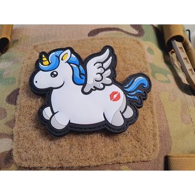 Écusson UNICORNE KISSMYASS en plastique velcro