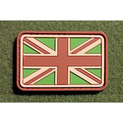 Écusson drapeau grand format GRANDE-BRETAGNE velcro plastique MULTICAM
