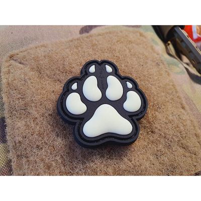 Écusson K9 patte de chien plastique velcro GLOW IN THE DARK