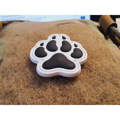 Écusson K9 patte de chien plastique velcro BLANC JACKETS TO GO JTG-K9P-WB 2