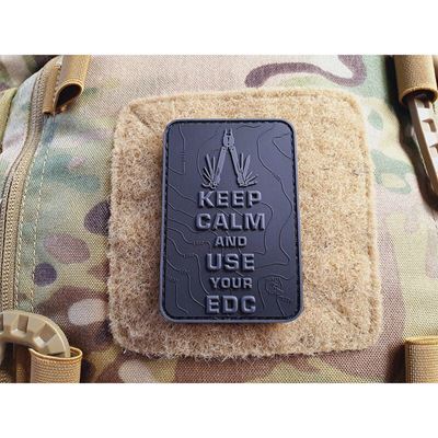 Écusson KEEP CALM AND USE YOUR EDC à velcro NOIR JACKETS TO GO JTG-KCN-BO 2