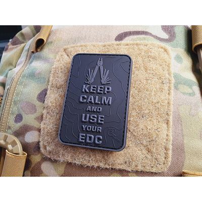 Écusson KEEP CALM AND USE YOUR EDC à velcro NOIR JACKETS TO GO JTG-KCN-BO 3