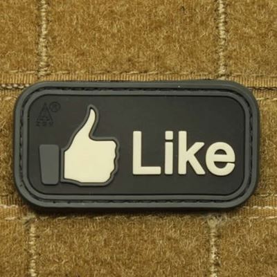 Écusson LIKE plastique NOIR