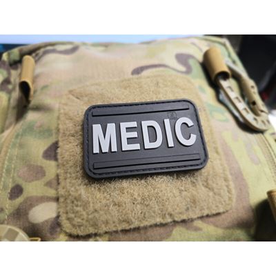 Écusson MEDIC à velcro NOIR