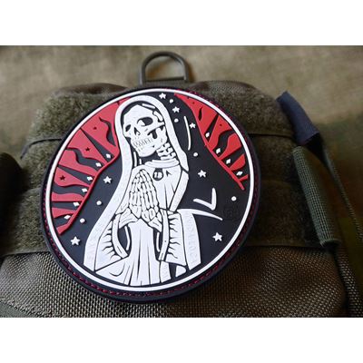 Écusson SANTA MUERTE plastique velcro COULEUR