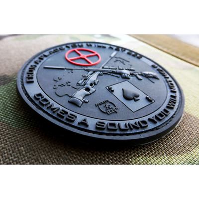 Écusson SNIPER DEATH SPADE plastique velcro NOIR JACKETS TO GO JTG-SNP-BO 2
