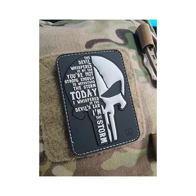 Écusson STORM PUNISHER en plastique velcro JACKETS TO GO JTG-STPP-SW 2