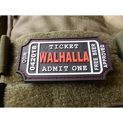 Écusson WALHALLA TICKET BEER velcro NOIR/BLANC