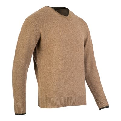 Pull ASHCOMBE à encolure en V en laine d'agneau BARLEY JACK PYKE JVNECASHBAR 3