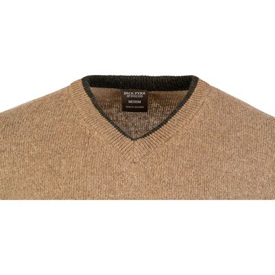 Pull ASHCOMBE à encolure en V en laine d'agneau BARLEY JACK PYKE JVNECASHBAR 5