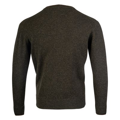 Pull ASHCOMBE à encolure en V en laine d'agneau VERT JACK PYKE JVNECASHDO 2