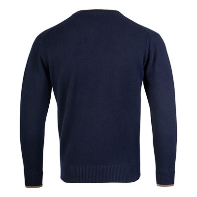 Pull ASHCOMBE à encolure en V en laine d'agneau BLEU JACK PYKE JVNECASHNAV 2