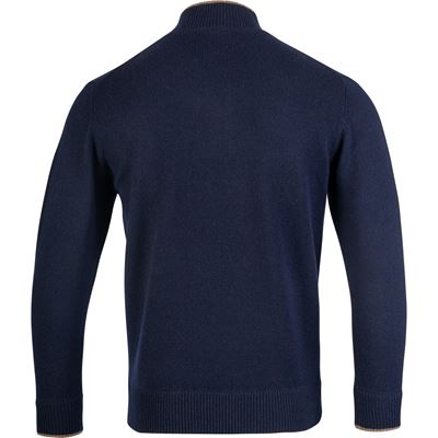 Pull ASHCOMBE avec fermeture éclair en laine d'agneau NAVY BLUE JACK PYKE JZKNITASHNAV 4