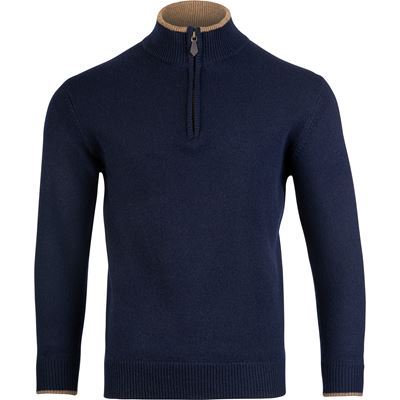 Pull ASHCOMBE avec fermeture éclair en laine d'agneau NAVY BLUE JACK PYKE JZKNITASHNAV 2