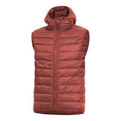 Gilet AURORA isolé avec capuche MAROON RED