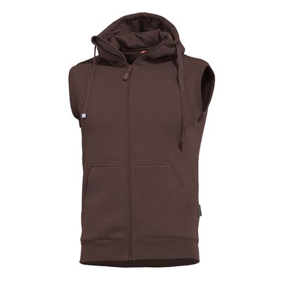 Gilet THESPIS à capuche TERRA BROWN