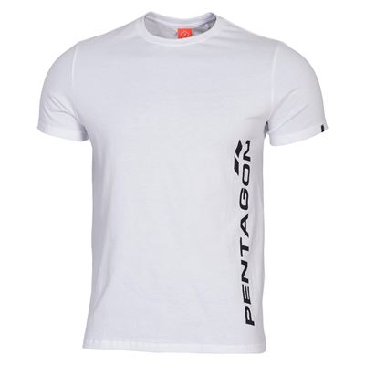 T-shirt PENTAGON VERTICAL BLANC
