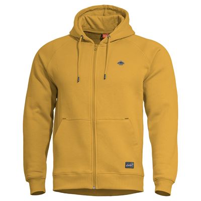 Sweat-shirt PHAETON avec fermeture éclair et capuche TUSCAN YELOW