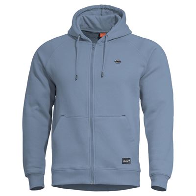 Sweat-shirt PHAETON avec fermeture éclair et capuche DAWN BLUE