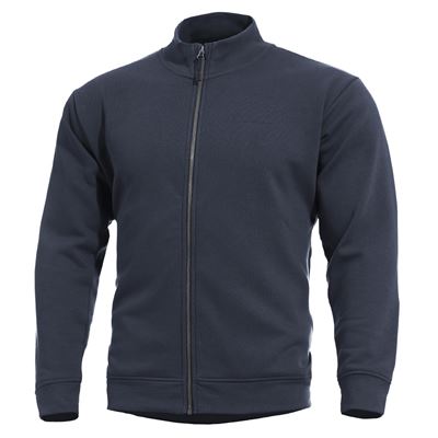 Sweat-shirtà col montant et fermeture éclair BLEU