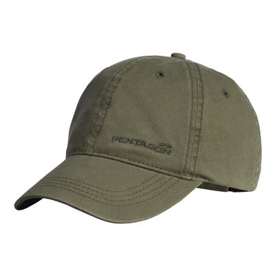 Casquette en coton MIKE TWILL BB CAP avec broderie PENTAGON OLIVE GREEN