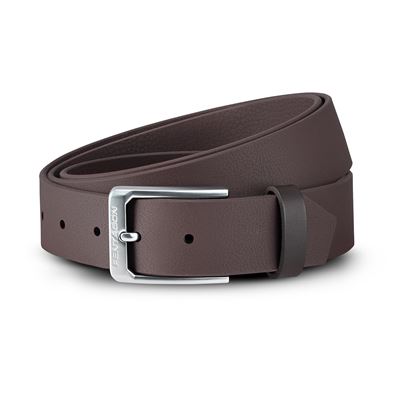 Ceinture MONTE avec boucle ARGENTÉE 35 mm NOIRE