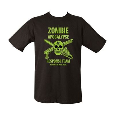 T-shirt ZOMBIE APOCALYPSE imprimé NOIR