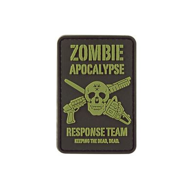 Écusson en plastique ZOMBIE APOCALYPSE velcro