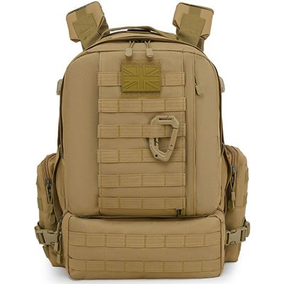 Sac à dos VIKING Patrol Pack MOLLE 60 litres COYOTE KOMBAT KO-1265-CO 2