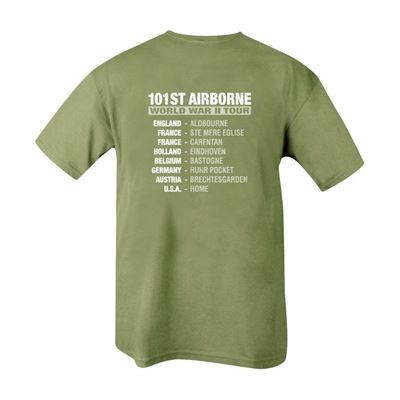 T-shirt AIRBORNE TOUR avec imprimé VERT KOMBAT KO-1279 2