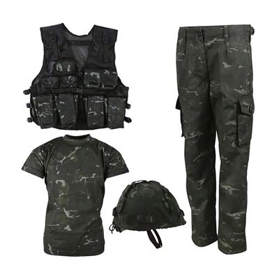 Ensemble tactique pour enfants ARMY COMBO BTP BLACK