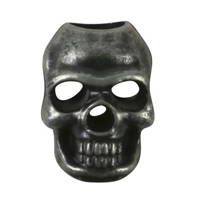 Perle CRÂNE en plastique à enfiler sur un cordon ARGENTÉ ostatní KO-1755 2