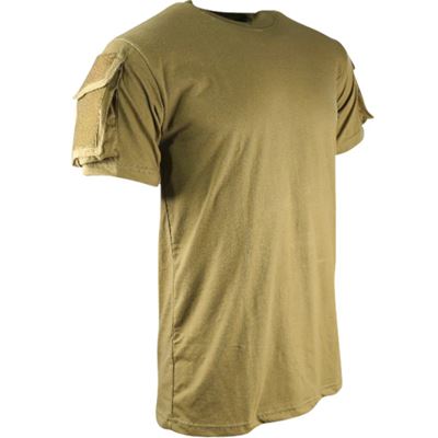 T-shirt TACTICAL VELCRO à manches courtes COYOTE KOMBAT KO-1923-COY 3
