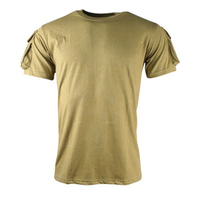 T-shirt TACTICAL VELCRO à manches courtes COYOTE
