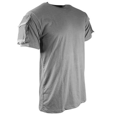 T-shirt TACTICAL VELCRO à manches courtes GRIS KOMBAT KO-1923-GUN 2