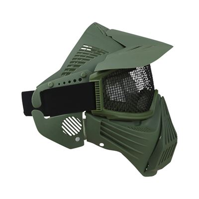 Masque intégral avec grille VERTE KOMBAT KO-1939-OD 4
