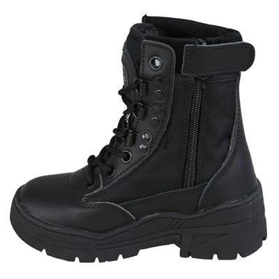 Chaussures pour enfants PATROL avec fermeture éclair NOIRES KOMBAT KO-2289-BLK 2