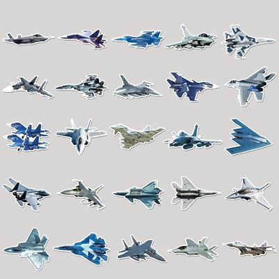 Autocollants AVIONS, lot de 50 pièces KOMBAT KO-2302-AIR 2