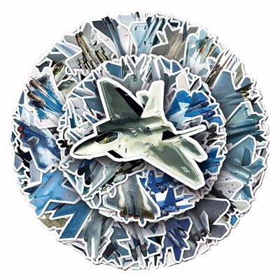 Autocollants AVIONS, lot de 50 pièces KOMBAT KO-2302-AIR 3