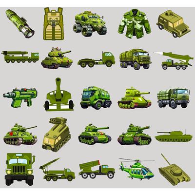 Autocollants ARMY, lot de 50 pièces KOMBAT KO-2302-ARMY 2