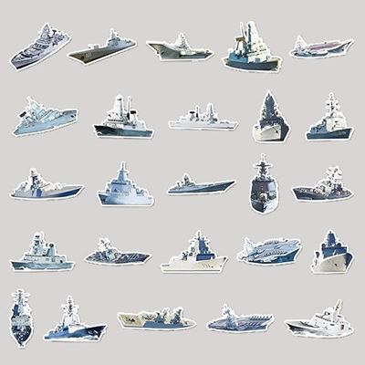 Autocollants NAVIRES, lot de 50 pièces KOMBAT KO-2302-SHIPS 2