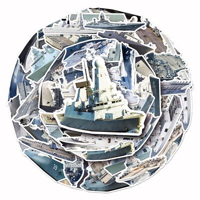 Autocollants NAVIRES, lot de 50 pièces KOMBAT KO-2302-SHIPS 3