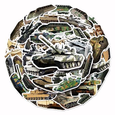 Autocollants TANKS, lot de 50 pièces KOMBAT KO-2302-TANKS 2