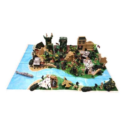 Ensemble de jouets - modèles en plastique KOMBAT FORCE 130 pièces