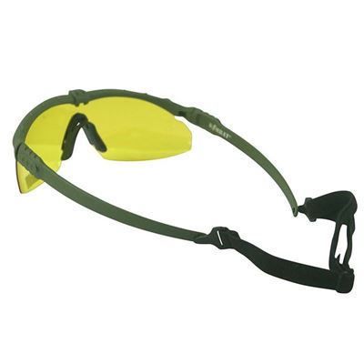 Lunettes RANGER Monture VERTE Verres JAUNES KOMBAT KO-3095-OG-YEL 3