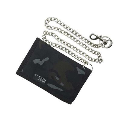 Portefeuille avec chaîne BTP BLACK