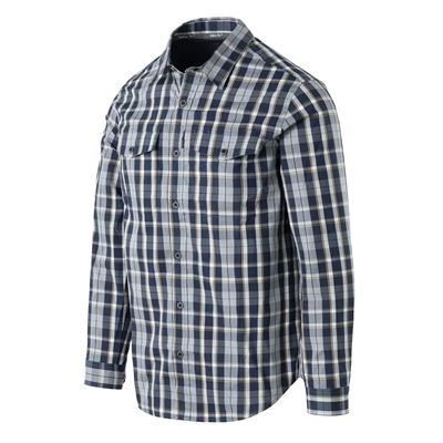 Chemise COVERT à manches longues CALM BLUE PLAID