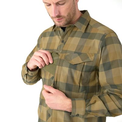 Chemise DEFENDER Mk2 Nylon Sorona® à manches longues BAYOU MOSS Helikon-Tex® KO-DF2-NS-2S 2